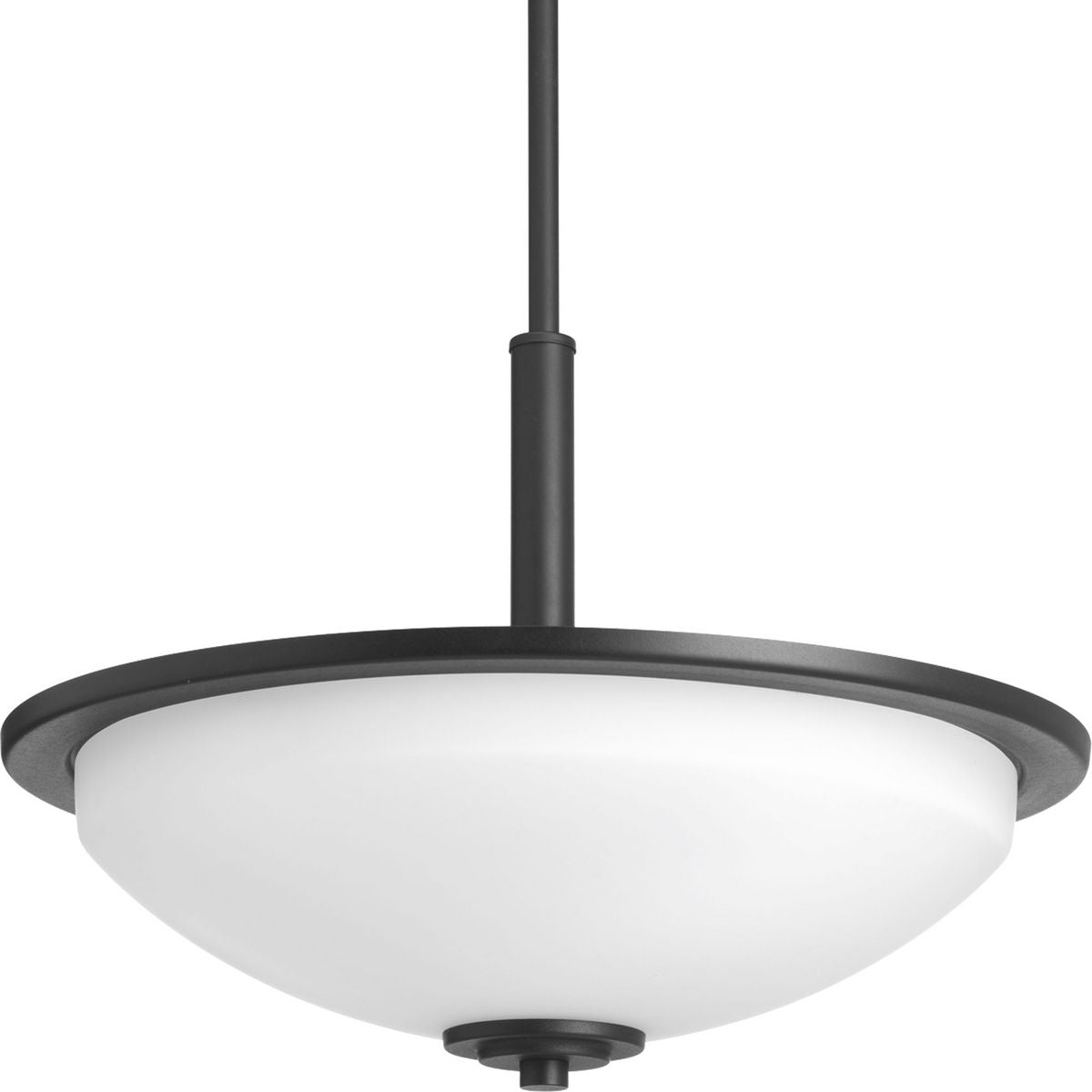 PROGRESS LIGHTING P3450-31 Textured Black Replay Collection Three-Light Inverted Pendant