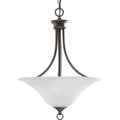 PROGRESS LIGHTING P3474-20 Antique Bronze Trinity Collection Three-Light Foyer Pendant
