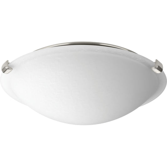 PROGRESS LIGHTING P350055-009-30 Brushed Nickel One-Light 12" LED Dome Flush Mount