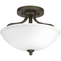 PROGRESS LIGHTING P350057-020 Antique Bronze Laird Collection 13" Semi-Flush Convertible