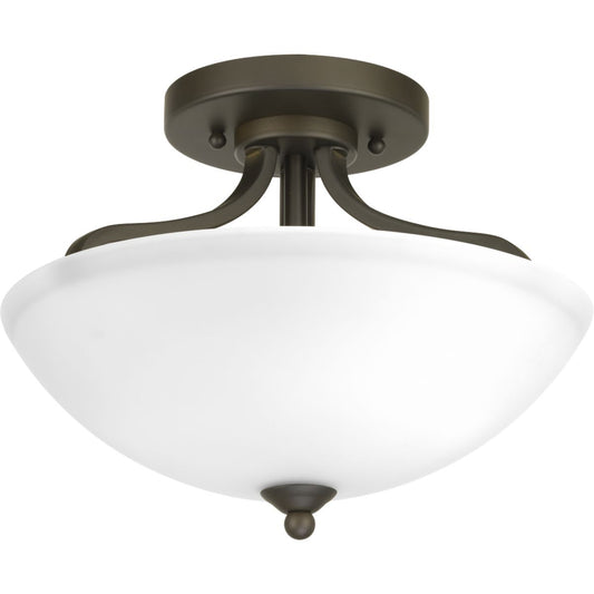 PROGRESS LIGHTING P350057-020 Antique Bronze Laird Collection 13" Semi-Flush Convertible