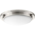 PROGRESS LIGHTING P350070-009-30 Brushed Nickel Apogee Collection 15" LED Flush Mount