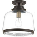 PROGRESS LIGHTING P350074-020 Antique Bronze Judson Collection 11" Flush Mount