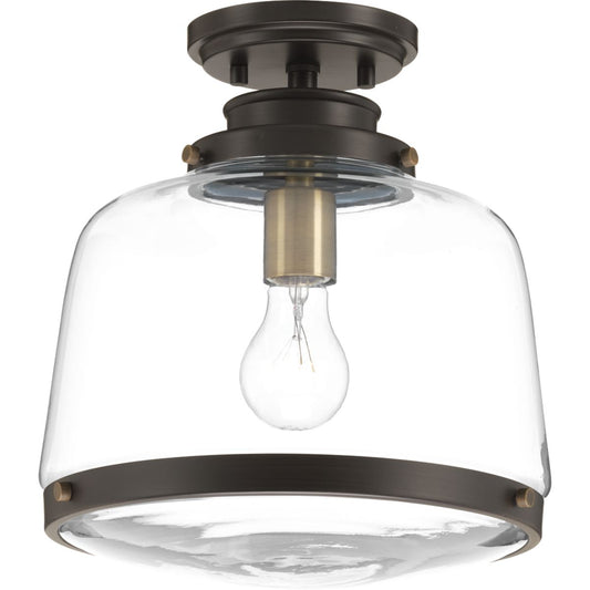 PROGRESS LIGHTING P350074-020 Antique Bronze Judson Collection 11" Flush Mount