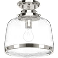 PROGRESS LIGHTING P350074-104 Polished Nickel Judson Collection 11" Flush Mount