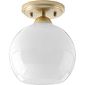 PROGRESS LIGHTING P350075-078 Vintage Gold Carisa Collection 7-3/8" Flush Mount
