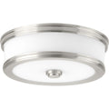 PROGRESS LIGHTING P350085-009-30 Brushed Nickel Bezel Collection 10" LED Flush Mount