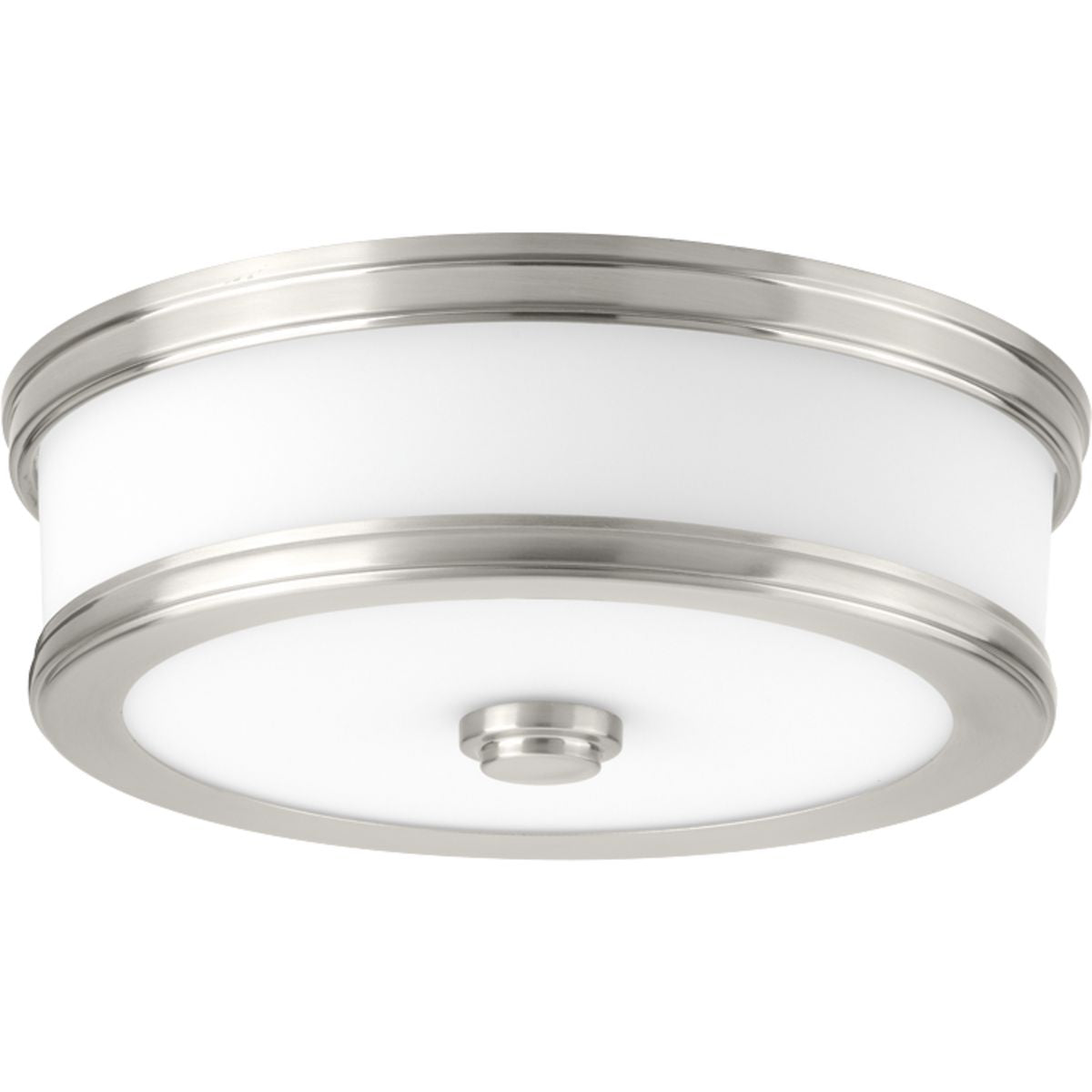 PROGRESS LIGHTING P350085-009-30 Brushed Nickel Bezel Collection 10" LED Flush Mount