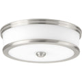 PROGRESS LIGHTING P350086-009-30 Brushed Nickel Bezel Collection 13" LED Flush Mount