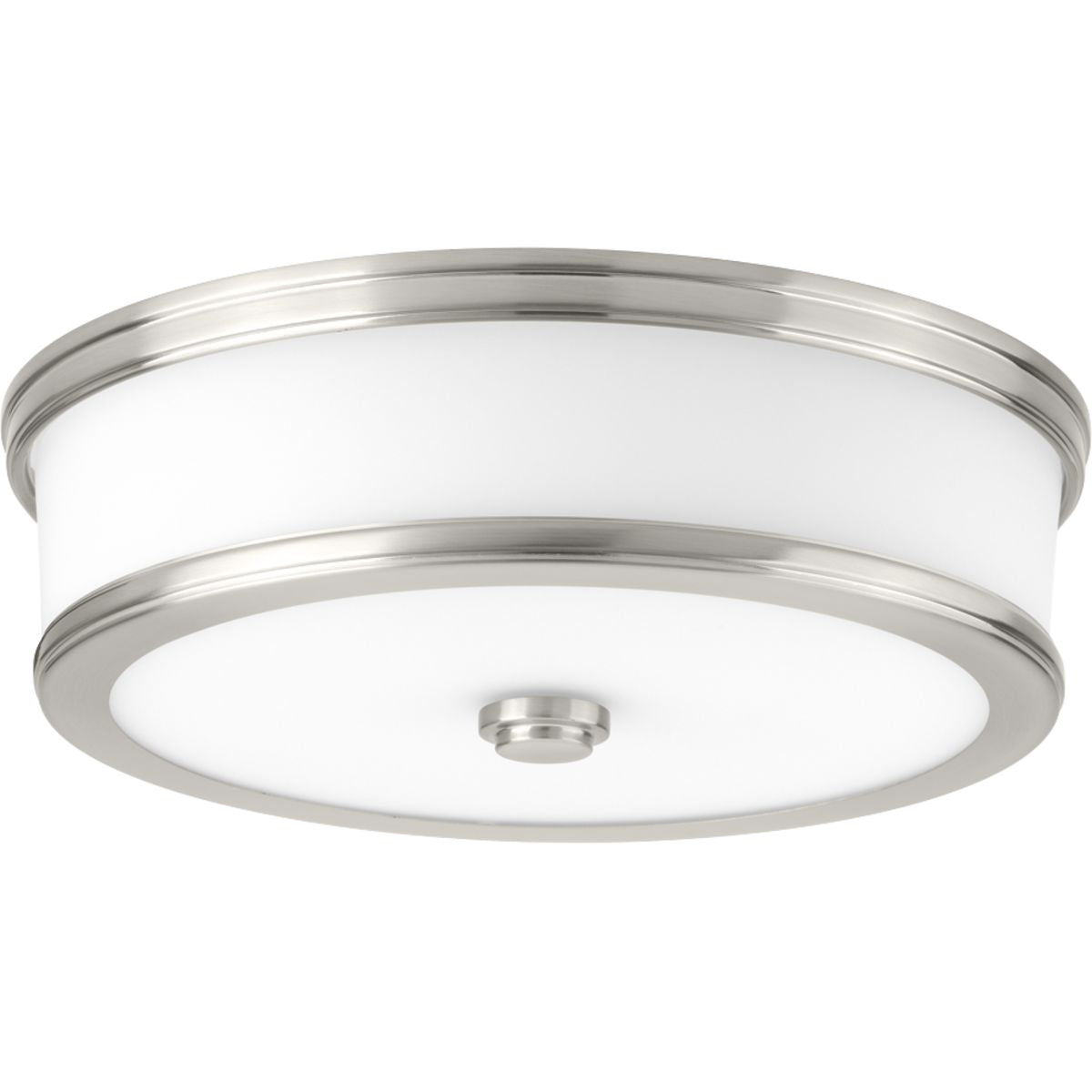 PROGRESS LIGHTING P350086-009-30 Brushed Nickel Bezel Collection 13" LED Flush Mount