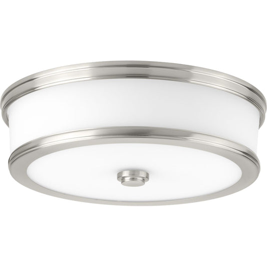 PROGRESS LIGHTING P350086-009-30 Brushed Nickel Bezel Collection 13" LED Flush Mount
