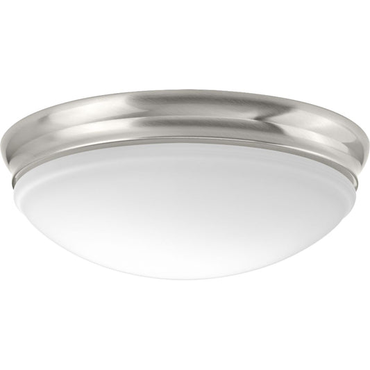 PROGRESS LIGHTING P350101-009-30 Brushed Nickel One-Light 13-1/2" LED Flush Mount