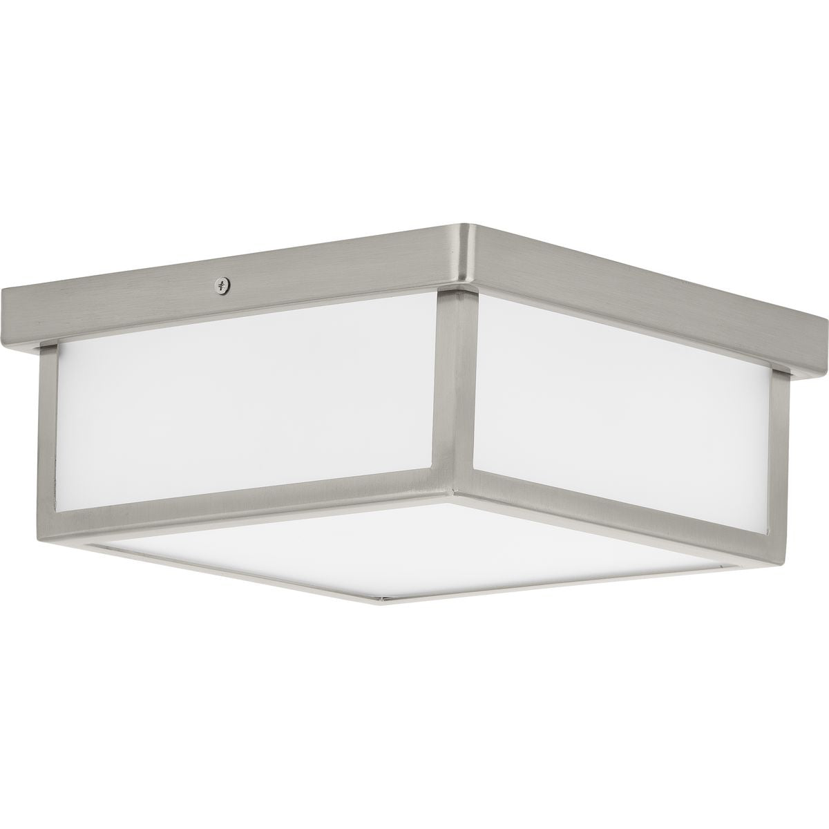 PROGRESS LIGHTING P350114-009-30 Brushed Nickel Box LED Brushed Nickel One-Light 10" LED Flush Mount