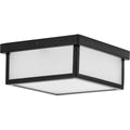 PROGRESS LIGHTING P350114-031-30 Matte Black Box LED Black One-Light 10" LED Flush Mount