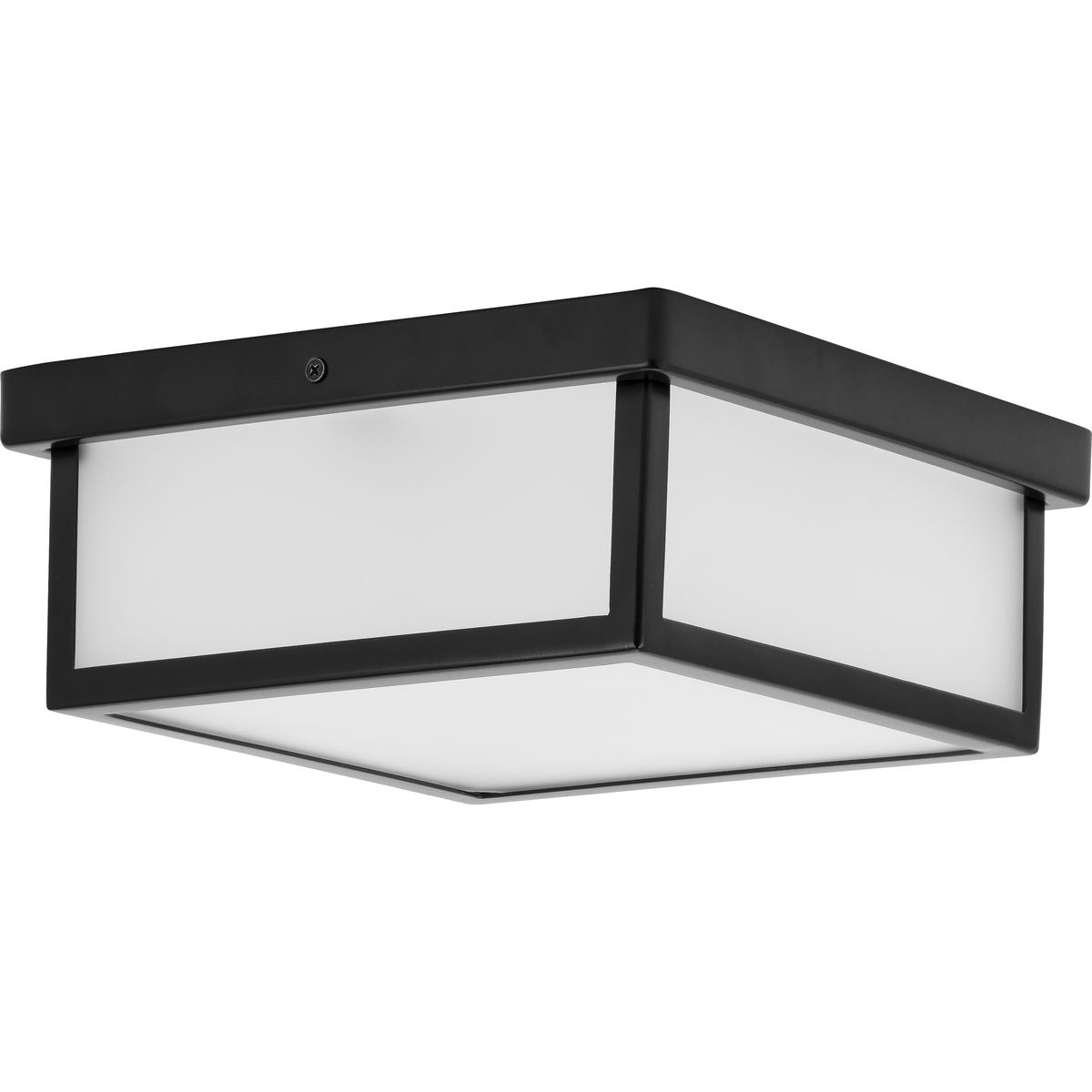 PROGRESS LIGHTING P350114-031-30 Matte Black Box LED Black One-Light 10" LED Flush Mount
