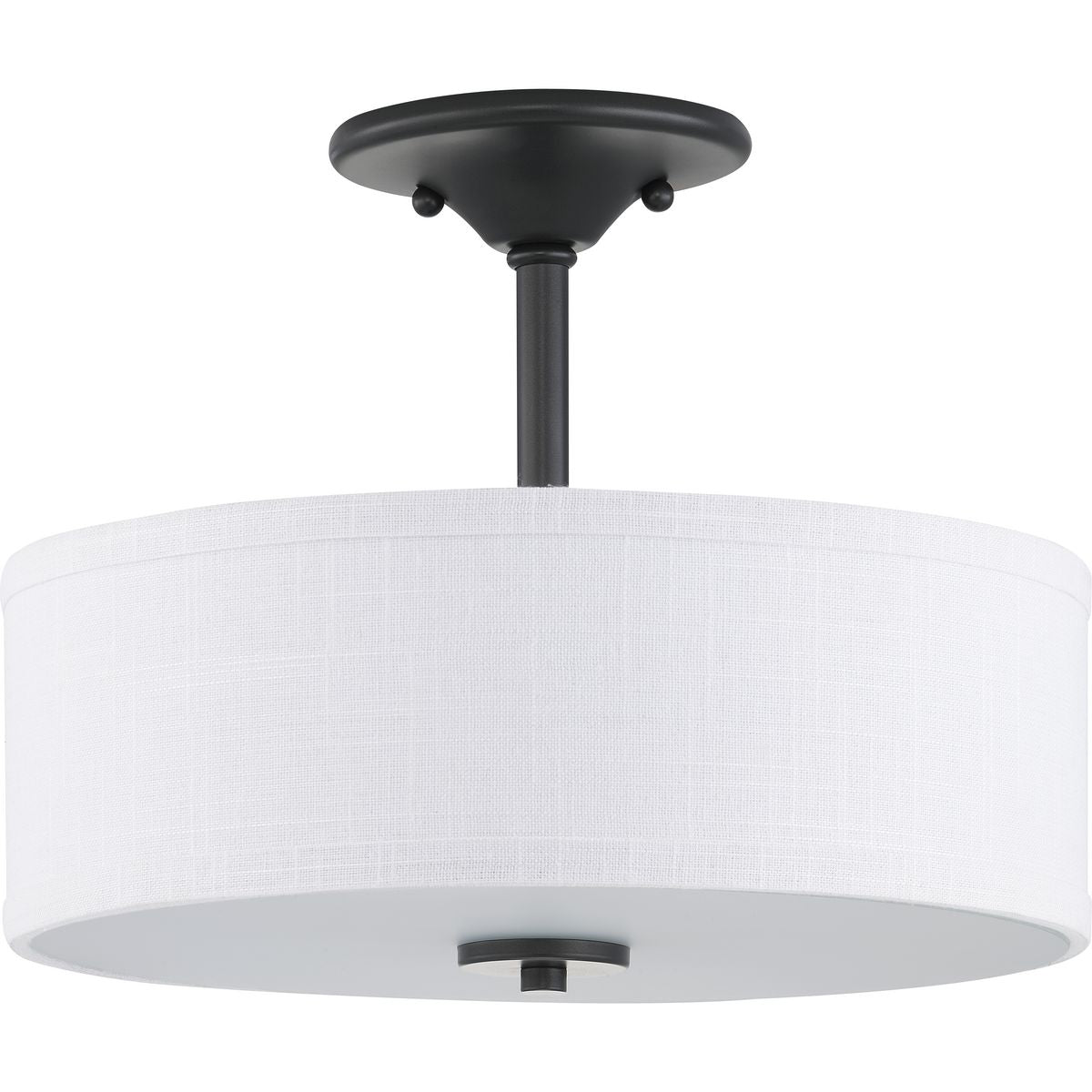 PROGRESS LIGHTING P350129-143 Graphite Inspire Collection 13" Two-Light Semi-Flush