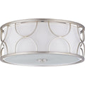 PROGRESS LIGHTING P350132-134 Silver Ridge Landree Collection 16" Three-light Flush Mount