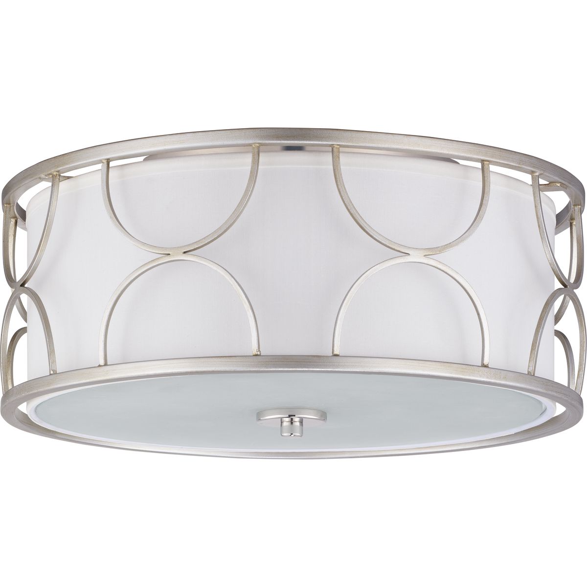 PROGRESS LIGHTING P350132-134 Silver Ridge Landree Collection 16" Three-light Flush Mount