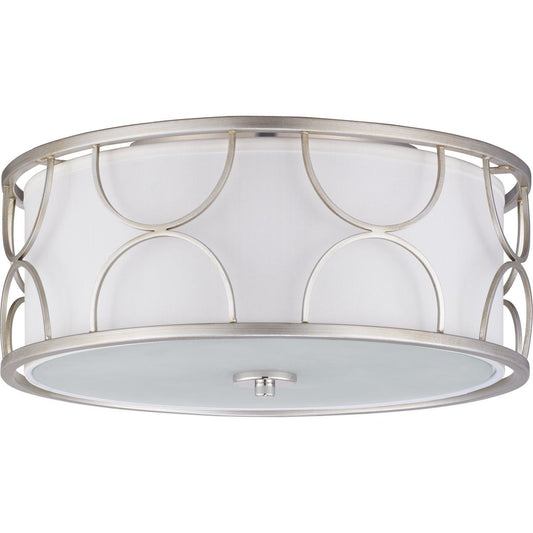 PROGRESS LIGHTING P350132-134 Silver Ridge Landree Collection 16" Three-light Flush Mount