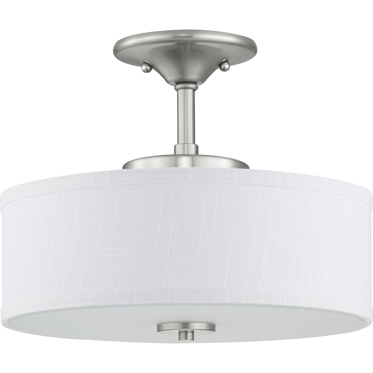 PROGRESS LIGHTING P350134-009-30 Brushed Nickel Inspire LED Collection 13" LED Semi-Flush