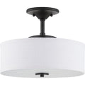PROGRESS LIGHTING P350134-143-30 Graphite Inspire LED Collection 13" LED Semi-Flush