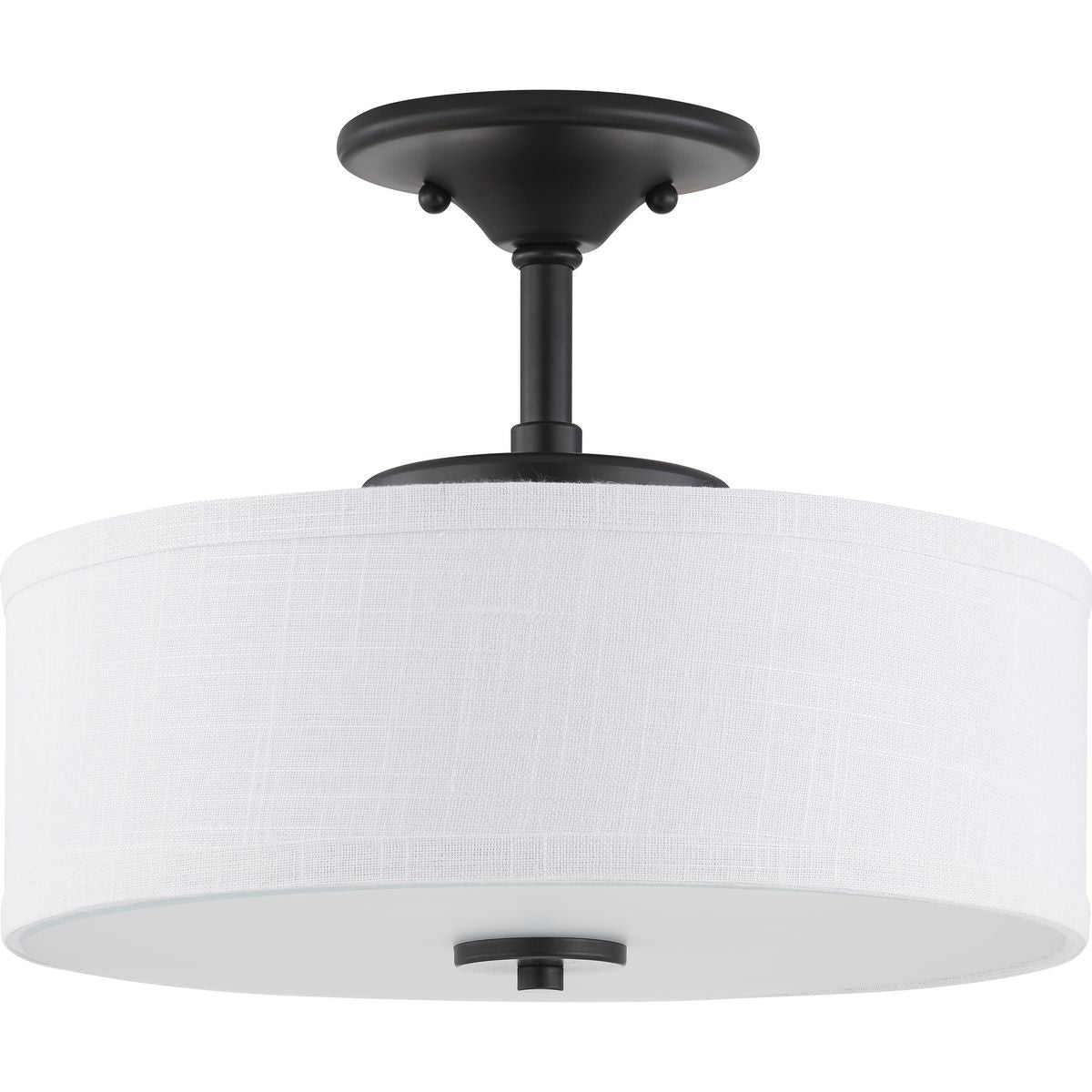 PROGRESS LIGHTING P350134-143-30 Graphite Inspire LED Collection 13" LED Semi-Flush