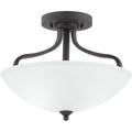 PROGRESS LIGHTING P350136-020 Antique Bronze Laird Collection Three-Light Semi-Flush Convertible