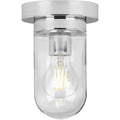 PROGRESS LIGHTING P350145-015 Polished Chrome Signal Collection One-Light Flush Mount