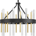 PROGRESS LIGHTING P350232-031 Matte Black Orrizo Collection 16 in. Three-Light Black Luxe Semi-Flush Convertible