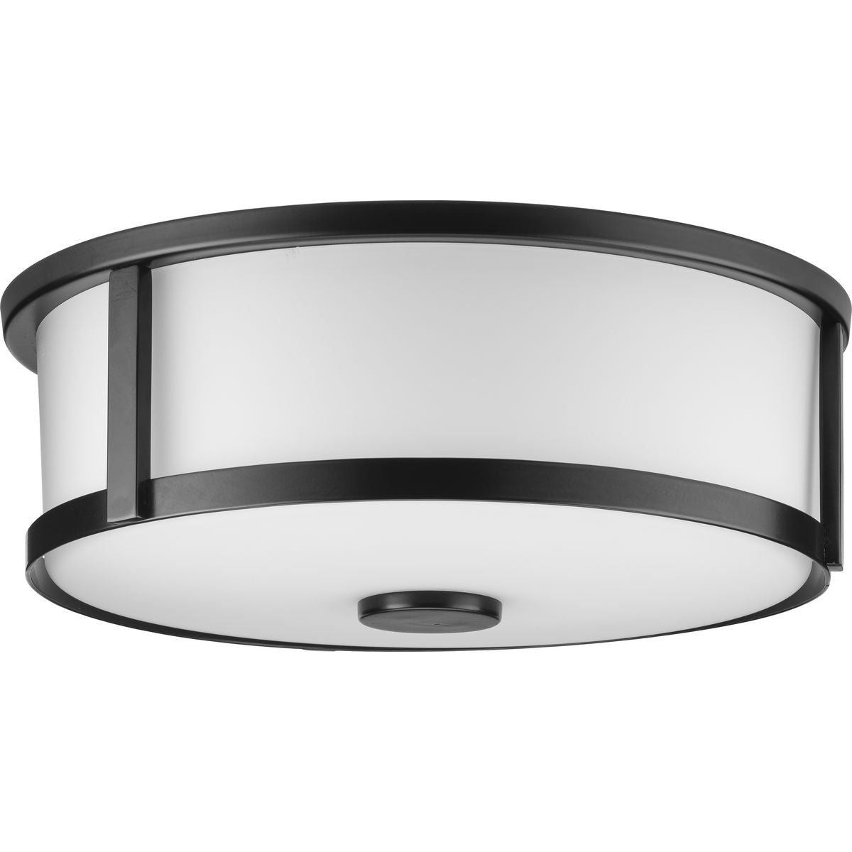 PROGRESS LIGHTING P350254-31M Matte Black Gilliam Collection 12--5/8 in. Two-Light Matte Black New Traditional Flush Mount