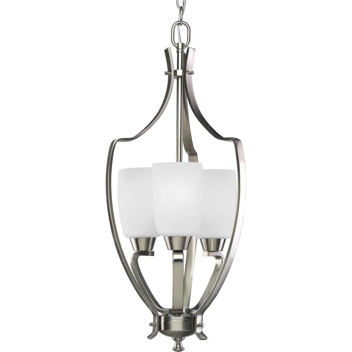 PROGRESS LIGHTING P3509-09 Brushed Nickel Wisten Collection Three-Light Foyer