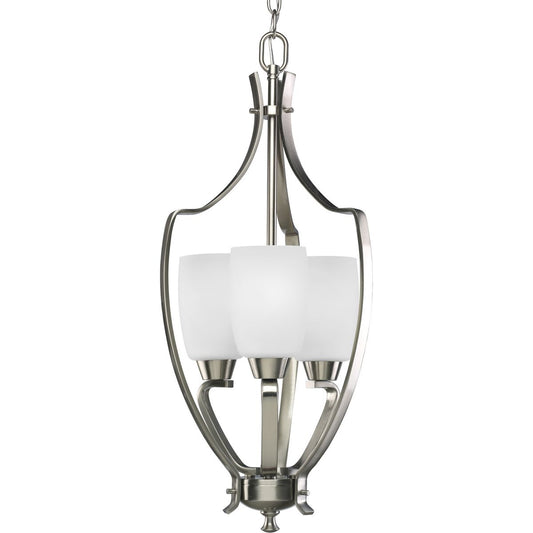 PROGRESS LIGHTING P3509-09 Brushed Nickel Wisten Collection Three-Light Foyer