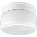 PROGRESS LIGHTING P3518-30 White Two-Light White Glass 8-3/4" Close-to-Ceiling