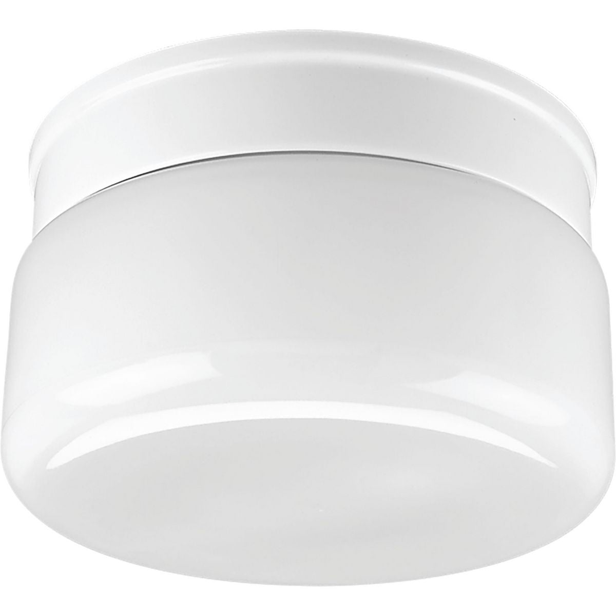 PROGRESS LIGHTING P3518-30 White Two-Light White Glass 8-3/4" Close-to-Ceiling