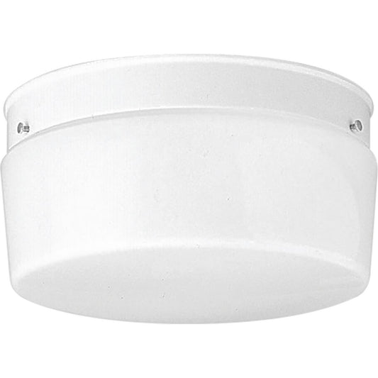 PROGRESS LIGHTING P3520-30 White Two-Light White Glass 10-3/4" Close-to-Ceiling