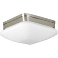 PROGRESS LIGHTING P3549-09 Brushed Nickel Appeal Collection Two-Light 9" Flush Mount
