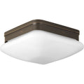 PROGRESS LIGHTING P3549-20 Antique Bronze Appeal Collection Two-Light 9" Flush Mount