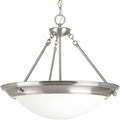 PROGRESS LIGHTING P3575-09 Brushed Nickel Eclipse Collection Four-Light 27-3/8" Pendant