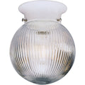 PROGRESS LIGHTING P3599-30 White One-Light Glass Globe 6-3/8" Close-to-Ceiling