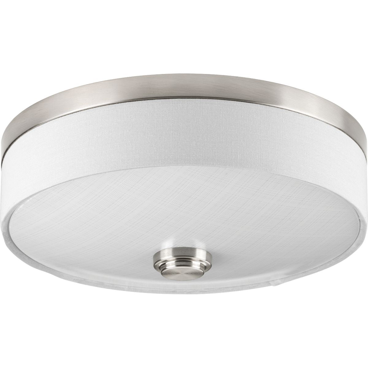 PROGRESS LIGHTING P3610-0930K9 Brushed Nickel Weaver LED Collection One-Light 10" LED Flush Mount