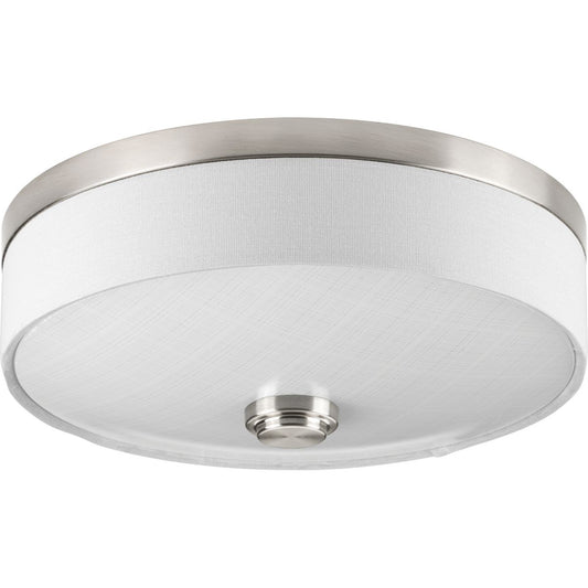 PROGRESS LIGHTING P3610-0930K9 Brushed Nickel Weaver LED Collection One-Light 10" LED Flush Mount