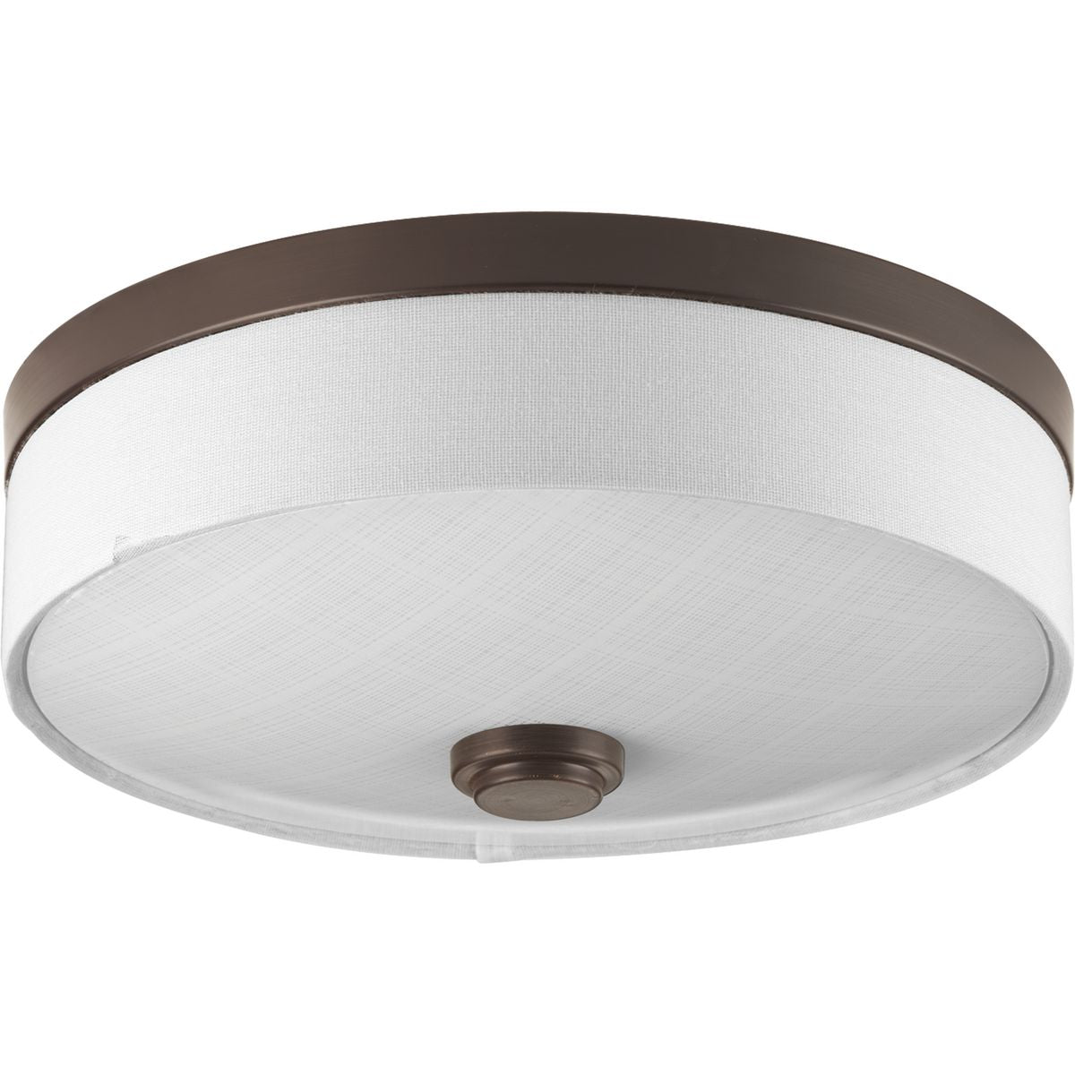 PROGRESS LIGHTING P3610-2030K9 Antique Bronze Weaver LED Collection One-Light 10" LED Flush Mount