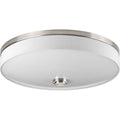 PROGRESS LIGHTING P3611-0930K9 Brushed Nickel Weaver LED Collection Two-Light LED 16" Flush Mount