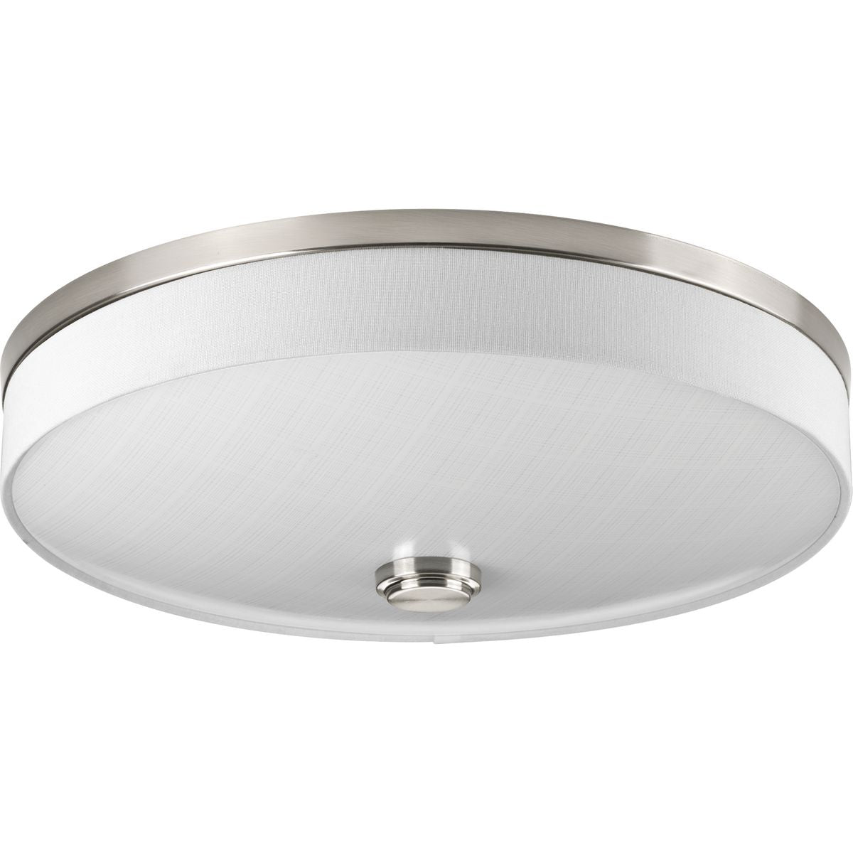 PROGRESS LIGHTING P3611-0930K9 Brushed Nickel Weaver LED Collection Two-Light LED 16" Flush Mount