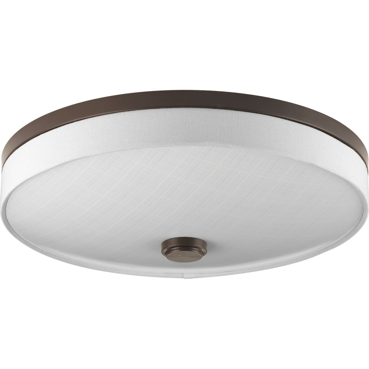 PROGRESS LIGHTING P3611-2030K9 Antique Bronze Weaver LED Collection Two-Light LED 16" Flush Mount
