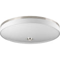 PROGRESS LIGHTING P3612-0930K9 Brushed Nickel Weaver LED Collection Three-Light LED 22" Flush Mount