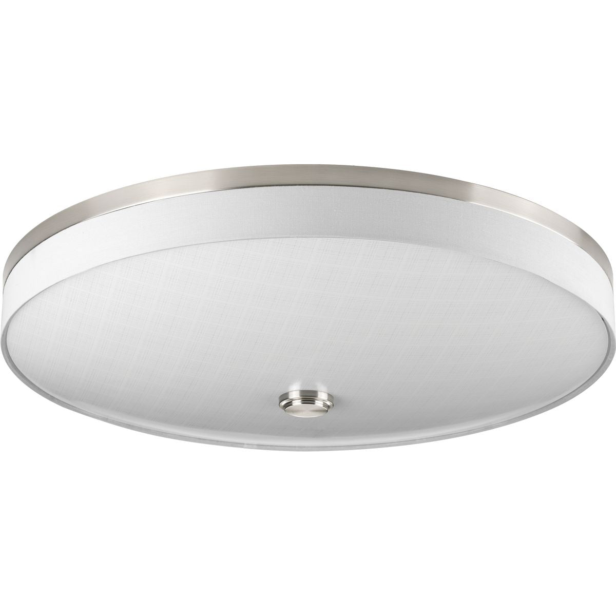PROGRESS LIGHTING P3612-0930K9 Brushed Nickel Weaver LED Collection Three-Light LED 22" Flush Mount