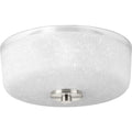 PROGRESS LIGHTING P3620-09 Brushed Nickel Alexa Collection Two-Light 12-1/4" Flush Mount