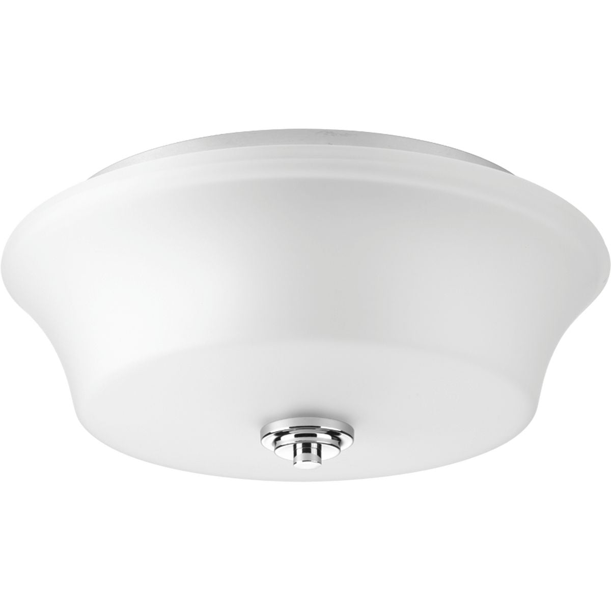 PROGRESS LIGHTING P3633-15 Polished Chrome Cascadia Collection Two-Light 14" Flush Mount