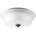 PROGRESS LIGHTING P3633-20 Antique Bronze Cascadia Collection Two-Light 14" Flush Mount